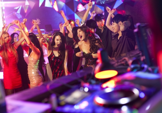 Services - Private party event rental setup in NYC with lighting and DJ